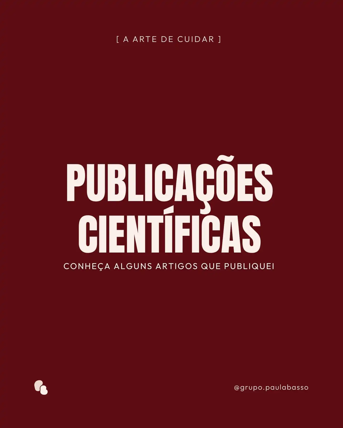 Carrossel com publicações científicas da Dra. Paula Basso sobre dermatologia e melasma